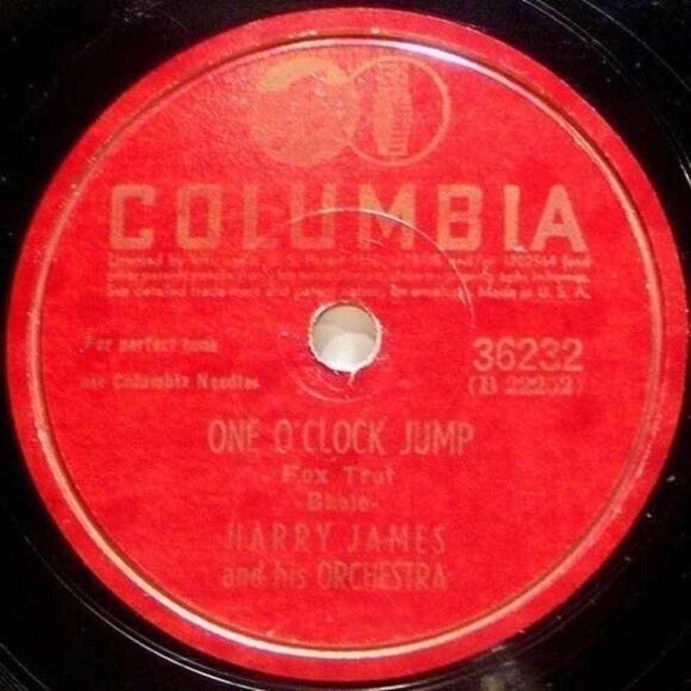 Harry James & His Orchestra One O'Clock Jump/ Two O'Clock Jump Columbia Shellac